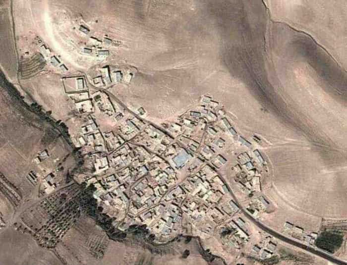تصویری از نقشه هوایی روستای جوره کَندی