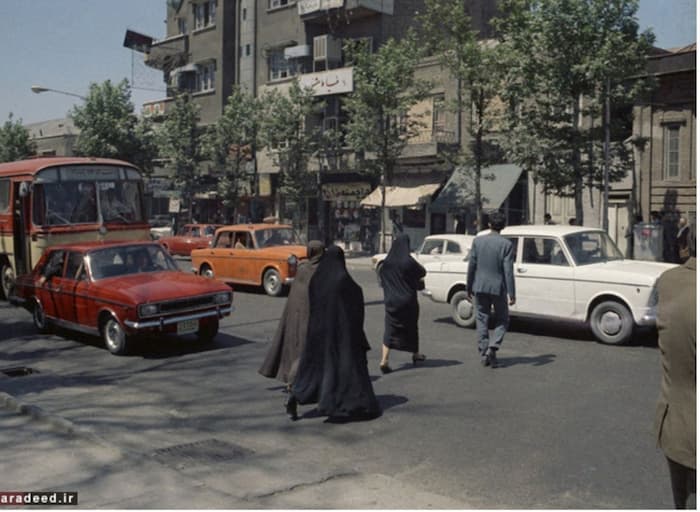  یکی از خیابان های تهران سال 1970