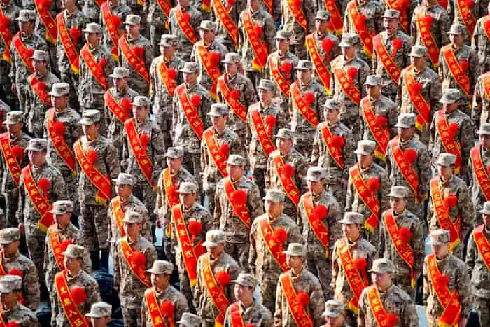 سربازان جدید ارتش آزادیبخش خلق چین