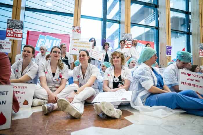 اعتصاب کارکنان بیمارستان Jeroen Bosch