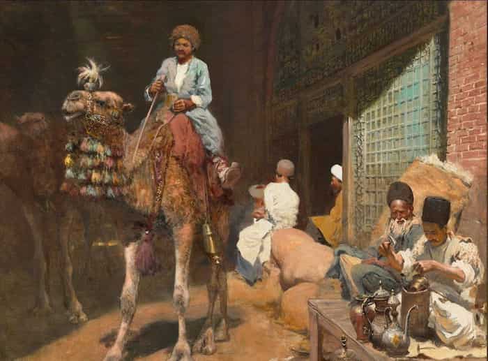 نقاشی بازار اصفهان در سال 1885