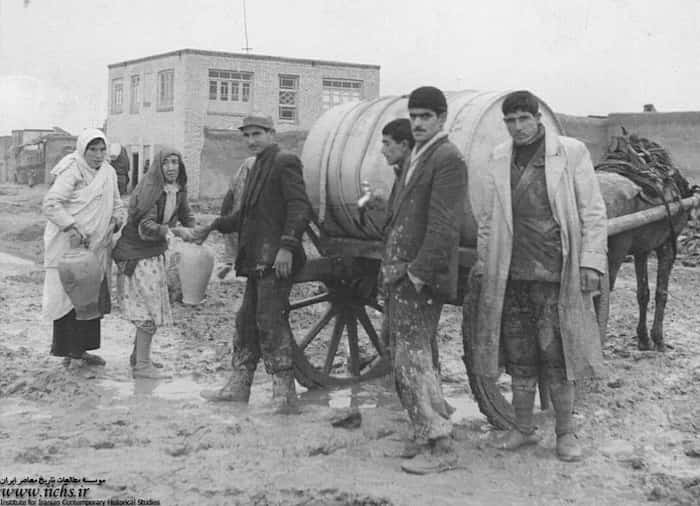 توزیع آب در تهران دهه چهل