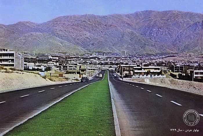  بزرگراه جردن -تهران، سال ۱۳۴۹ 
