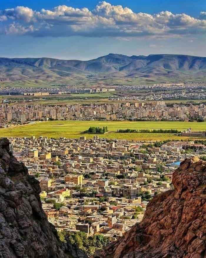 نمایی زیبا از شهر زیبای کرمانشاه