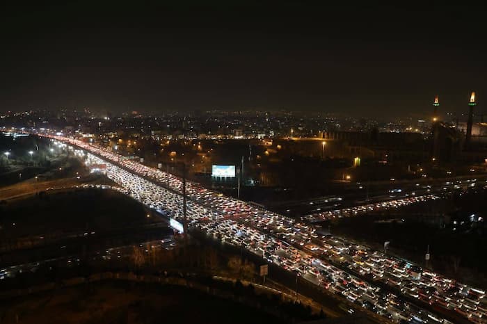 ترافیک شبانه تهران 