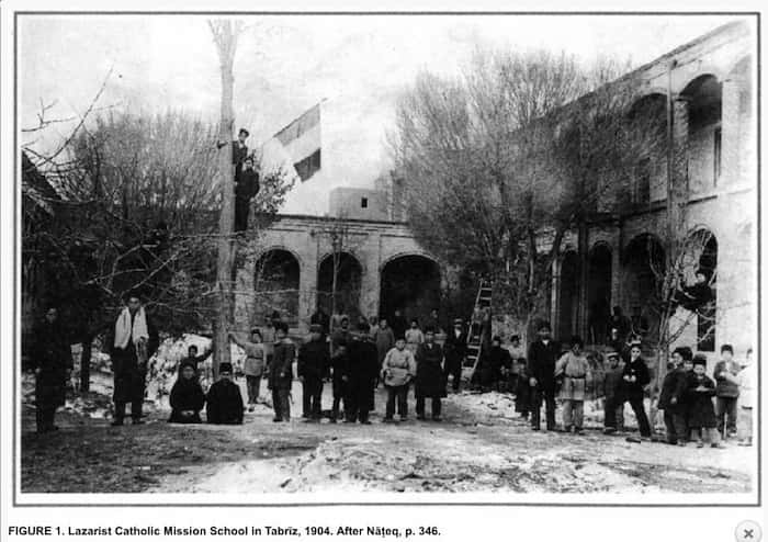 مدرسه مبلغان مسیحی کاتولیک( لازاریست ها) در تبریز سال ۱۹۰۴