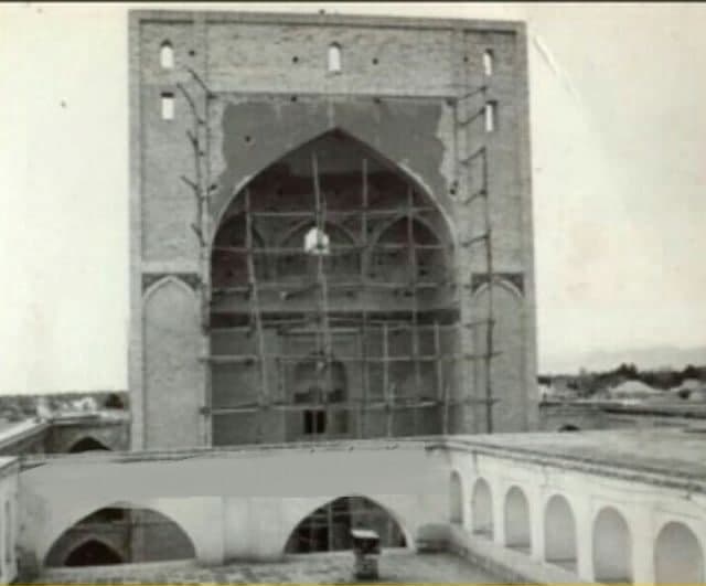 تصویر قدیمی از مسجد جامع سمنان سال 1355 شمسی