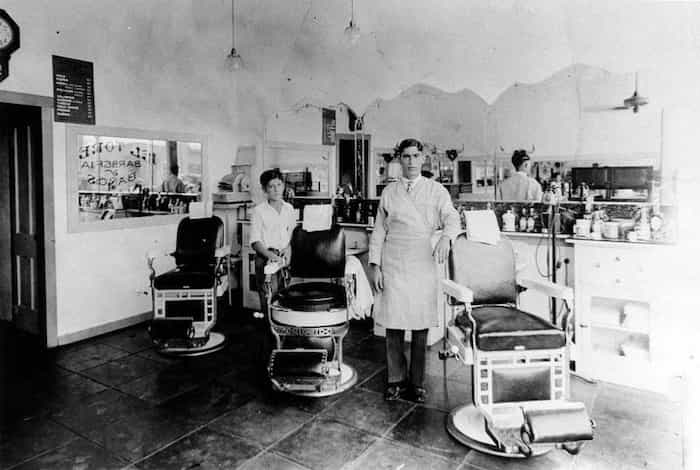 آرایشگاه در لس آنجلس، کالیفرنیا، اوایل قرن بیستم