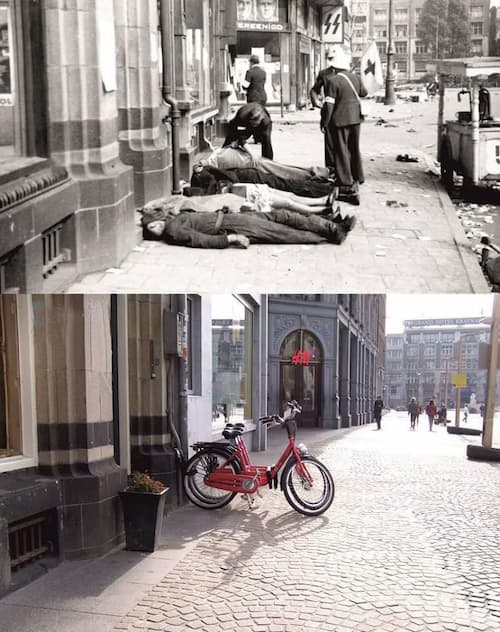 دیروز و امروز، گراند هتل  آمستردام ، هلند جنگ دوم جهانی