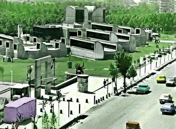 تصویری از پارک امیرآباد تهران و موزه هنرهای معاصر  در دهه ۵۰