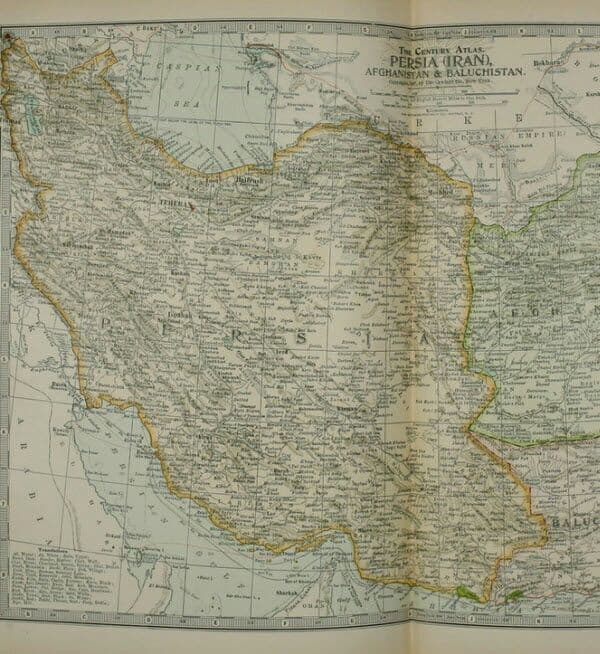 نقشه ایران درسال ۱۸۹۶ 