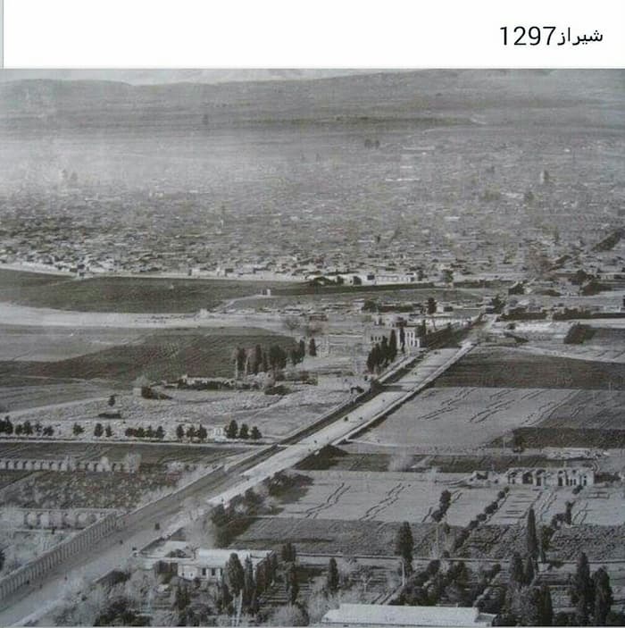 تصویری از شهر شیراز سال 1297