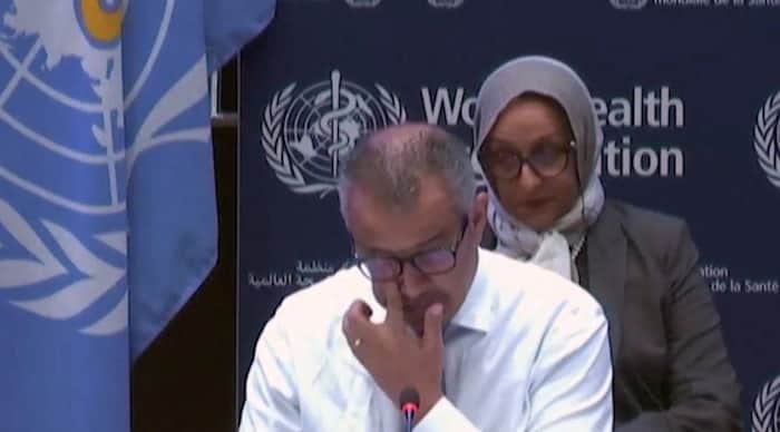 مدیرکل سازمان بهداشت جهانی در جریان سخنرانی درباره غزه اشک ریخت