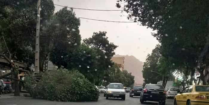 وزش باد خیلی شدید در راه تهران